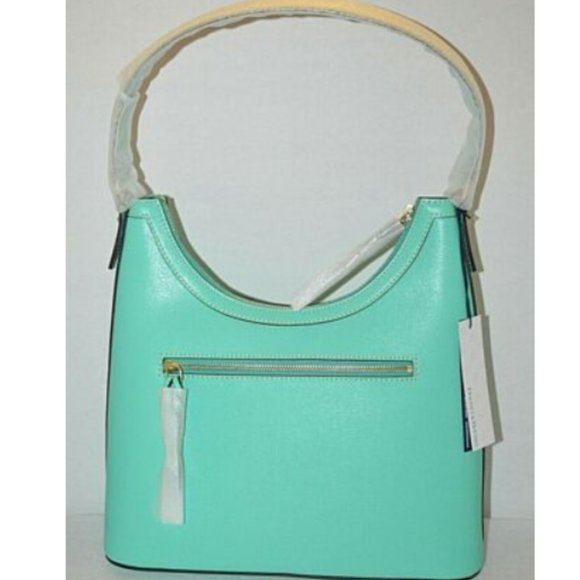 Dooney & Bourke Saffiano Italian Leather Mint Bag - Picture 4 of 11